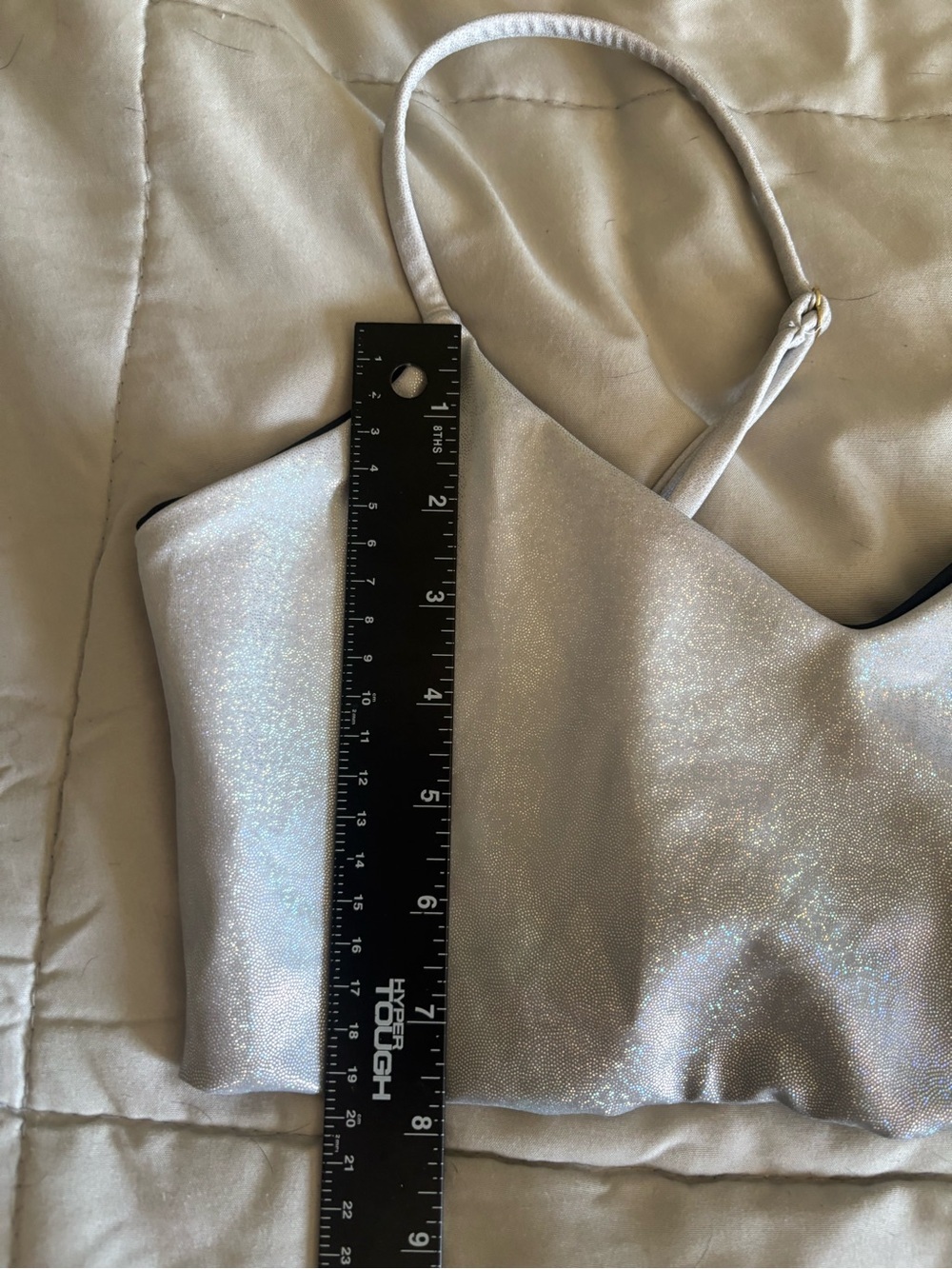 Beach Riot Silver Shimmer Bralette - Picture 6 of 7